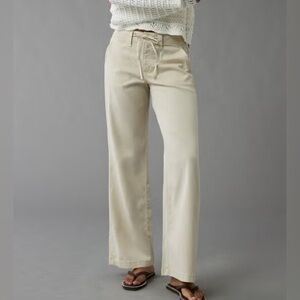 AEO // Tie Wide Leg Pants